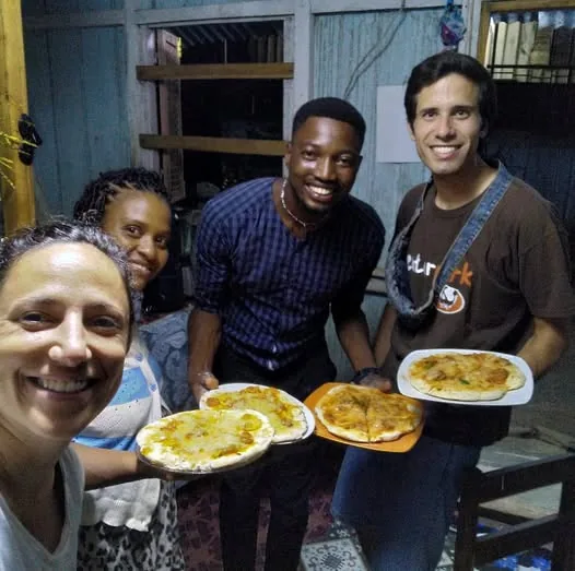 Noite de pizzas caseiras